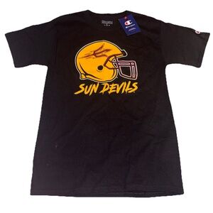 Champion Black Sun Devils Tee